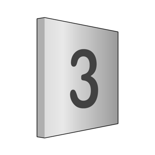 Probe Locker Door Number Plate