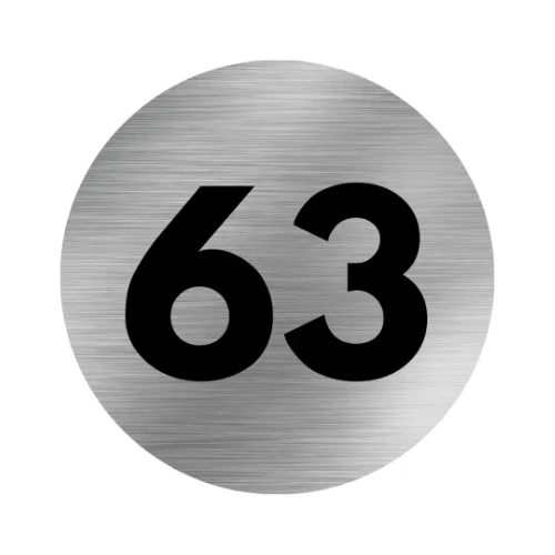 Stainless Steel Engraved Self Adhesive Locker Number