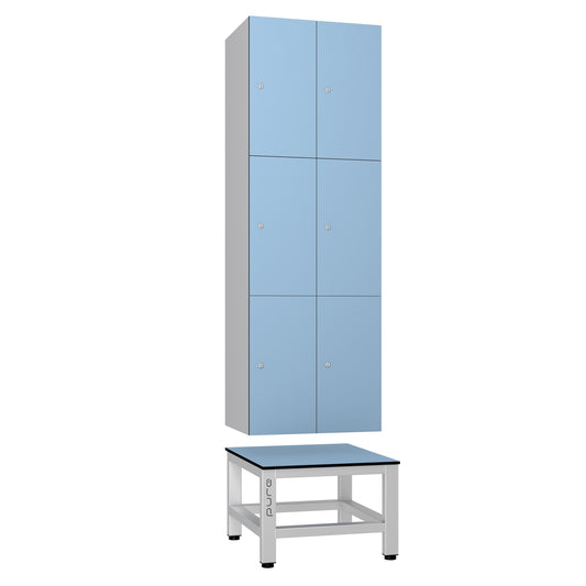 Pure Aluminium Locker Seat Stand (Nest of 2)