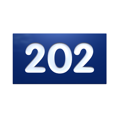 Rectangle Plastic Self Adhesive Locker Number