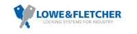 Logo of Lowe & Fletcher with text 'Locking Systems for Industry' in blue and grey on a white background.