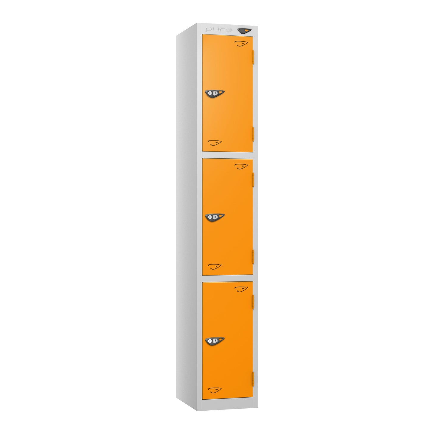 Pure PRIME 3 Door Steel Locker