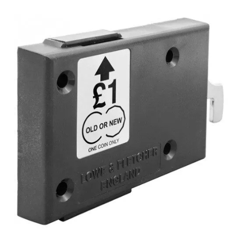 L&F Coin Operated Lock with 2 Keys | Dry Area, 19mm
