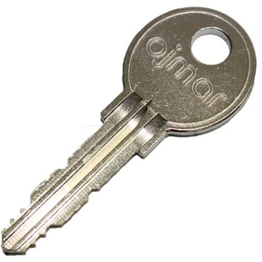 Ojmar Security Drilled Replacement Key 