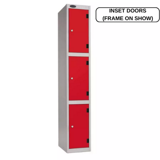 Probe 3 Door Inset Laminate Locker 