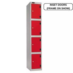 Probe 4 Door Inset Laminate Locker 