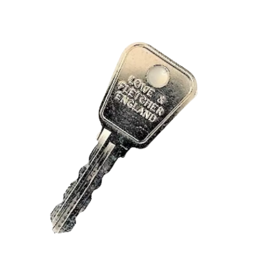 L&F 4 Dial Combination Lock Master Key