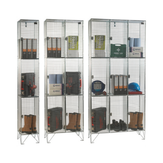 Fast Delivery 3 Door Wire Mesh Locker with Doors