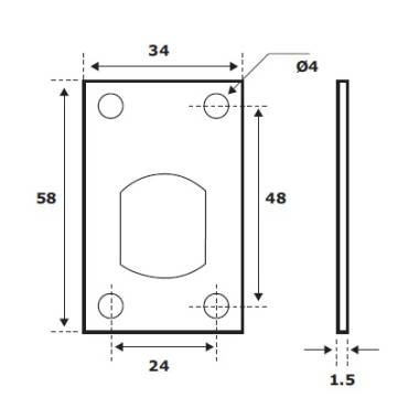 Assa Lock Conversion Plate (Pack Of 10) 