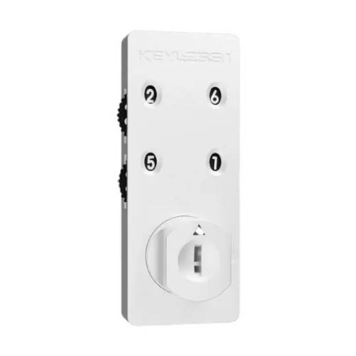 Keyless One Premium Combination Lock For Lockers - Matte White