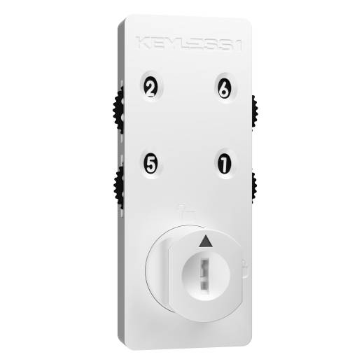 Keyless One Premium Combination Lock For Lockers - Matte White