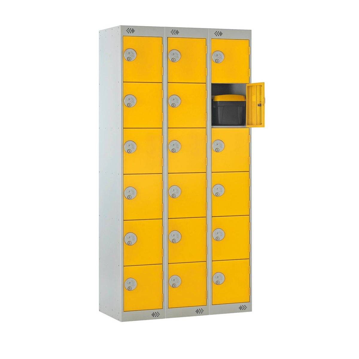 Link Lockers 6 Door Locker - Nest of 3 | Lockertek | Best Prices in the UK