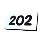 Rectangle Plastic Self Adhesive Engraved Locker Number