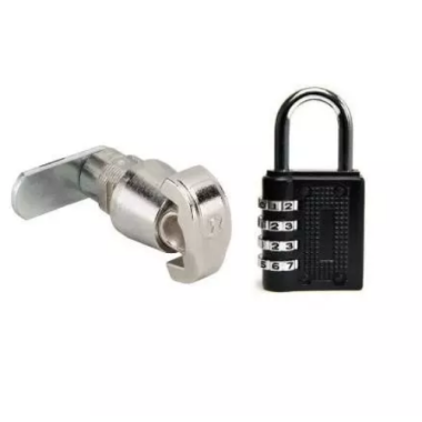  Push-In Hasp and Staple Lock (Universal) with 40mm 4 Dial Combination Padlock