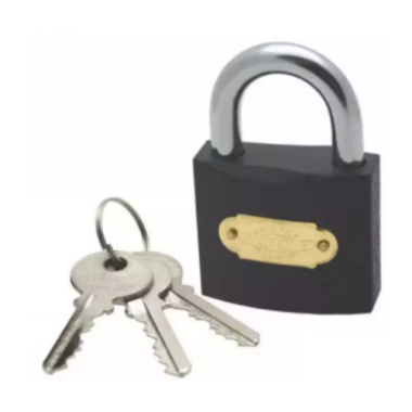 Trade Value 32mm Iron Padlock With 3 Keys  