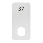 Plastic Locker Number Plate (Double D Cut Out)