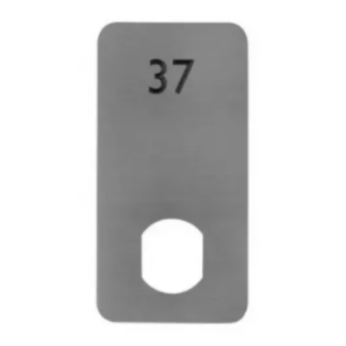 Contemporary Stainless Steel locker number plates