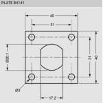 L&F "Double D" Lock Back Plate (Pack Of 5) 