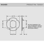 L&F "Double D" Washer for Wooden Panels (Pack of 5)