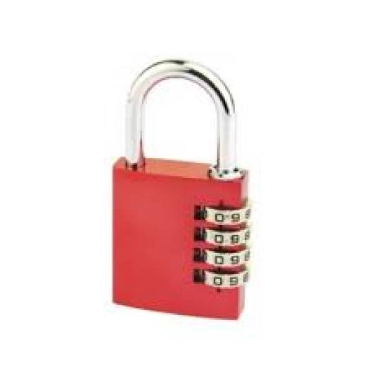 Aluminium 4 Dial 35mm Combination Padlock